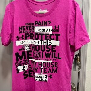 Under Armour Magenta Graphic Tee